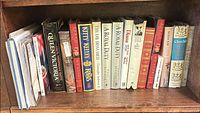 Entire shelf of hardcovers on British monarchy and biography
