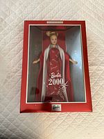 Front view of Barbie 2000 Collector Edition doll in sealed box