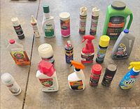 Group view of all containers on floor