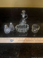 Entire condiment set displayed together