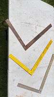 All three framing squares on table
