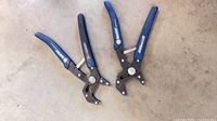 Pair of Mastercraft Robo Grip pliers full view
