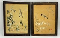 Front view of both framed prints side by side