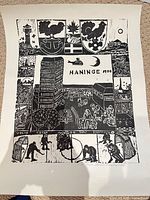 Front view of the Haninge 1980 print showing full image and margins
