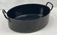 Full view of Dutch oven exterior with handles