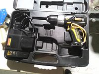 Drill, charger and case overview