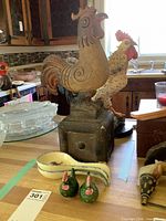 Overview showing salt & pepper shakers and double spoon rest