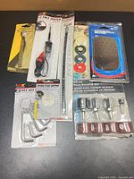 All eight packaged tools displayed together