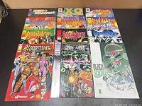 All 12 comics laid out in two rows