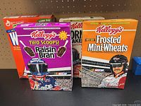 Group shot of all four cereal boxes front panels visible