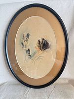 Front view of framed print showing image, mat and frame