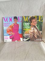 Front covers of both Vogue magazines