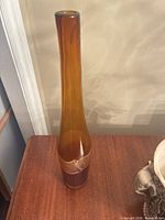 Full view of vase front showing color gradient and form