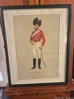 Full view of the framed lithograph