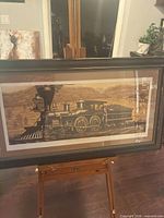 Full framed print showing steam locomotive