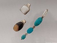 Front view of all three pendants