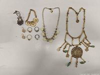 Group view of all ten jewellery pieces