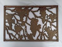 Full view of rectangular cast iron doormat
