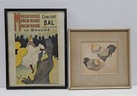 Both framed artworks side by side