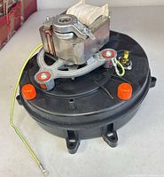 Overall view of draft inducer motor assembly