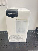 Front of Amazon Basics box showing product type and quantity