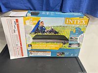Front of retail box showing Intex Dura-Beam Standard twin air mattress
