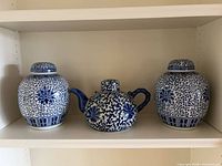 Front view of entire set on shelf