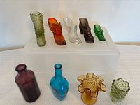 Group shot of all nine glass pieces