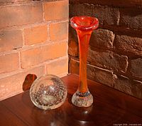 vase and paperweight side by side front view