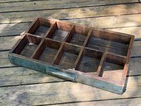 Top view showing full tray and compartment layout