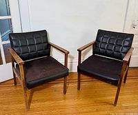 Both lounge chairs front view
