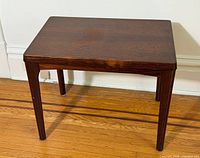 Overall view of rosewood side table