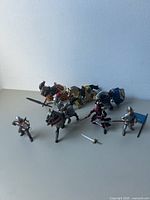 Group shot of all knights and horses