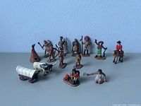Group shot of all 14 Safari Ltd Western figures
