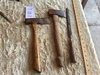 Overview of the three hand tools laid out on surface