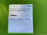 Back of retail box showing product image, specs, compatibility list, and included items