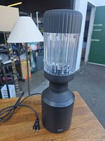 Full view of blender assembled on table