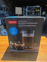 Retail box front displaying Bodum Bistro Set
