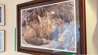 Full framed print on wall