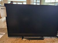 Front view of Vizio TV on countertop