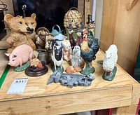 Group shot showing all figurines on shelf