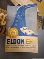Instruction booklet front cover displaying Eldon branding