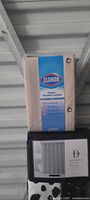 Clorox fabric shower curtain package above boxed Studio multi piece bath set