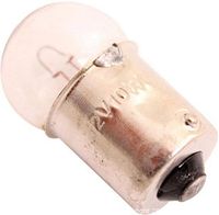 Close-up of individual bulb showing glass envelope and single-contact base