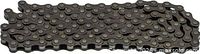Flattened view of roller chain showing overall length and link construction