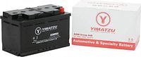 Battery and carton showing brand and type