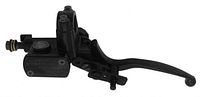 lever side view showing master cylinder housing and lever shape