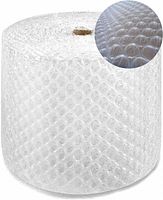 Full roll of clear large-bubble wrap
