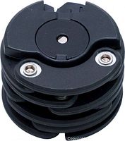 Compact round folded bike lock top view