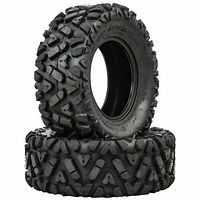 Two stacked Yimatzu IronHorn 26x11-12 tires showing tread pattern